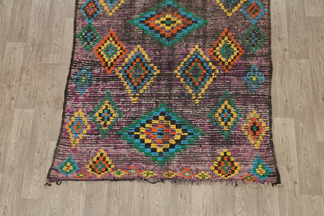 Antique Tribal Moroccan Oriental Area Rug 5x9 - 8