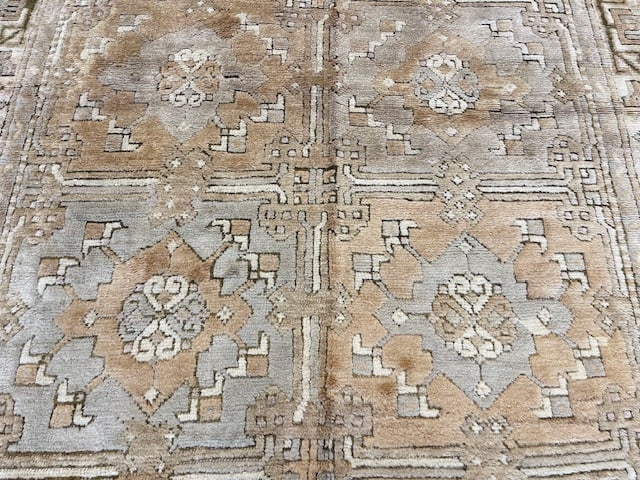 Antique Turkish Ushak rug-4394 - 5