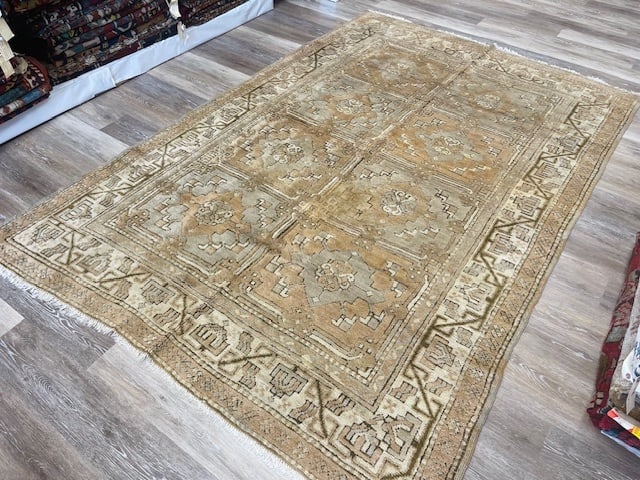 Antique Turkish Ushak rug-4394 - 8