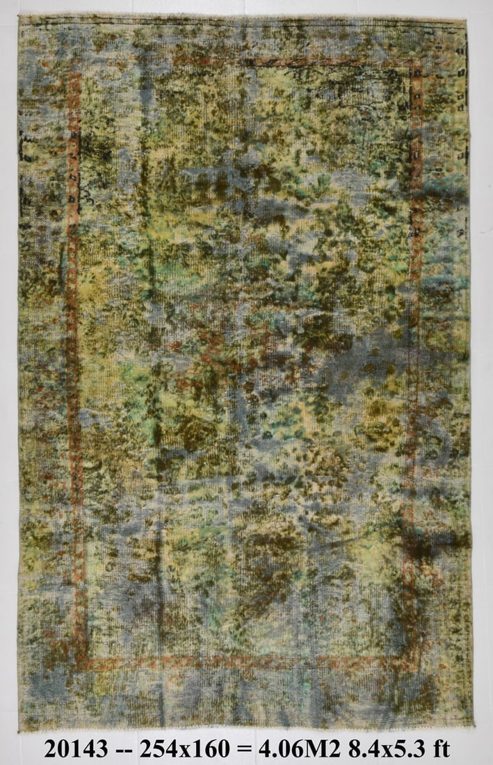 5'2'' x 8'3'' Handmade Vintage Wool Rug - 20143 (1 of 20)