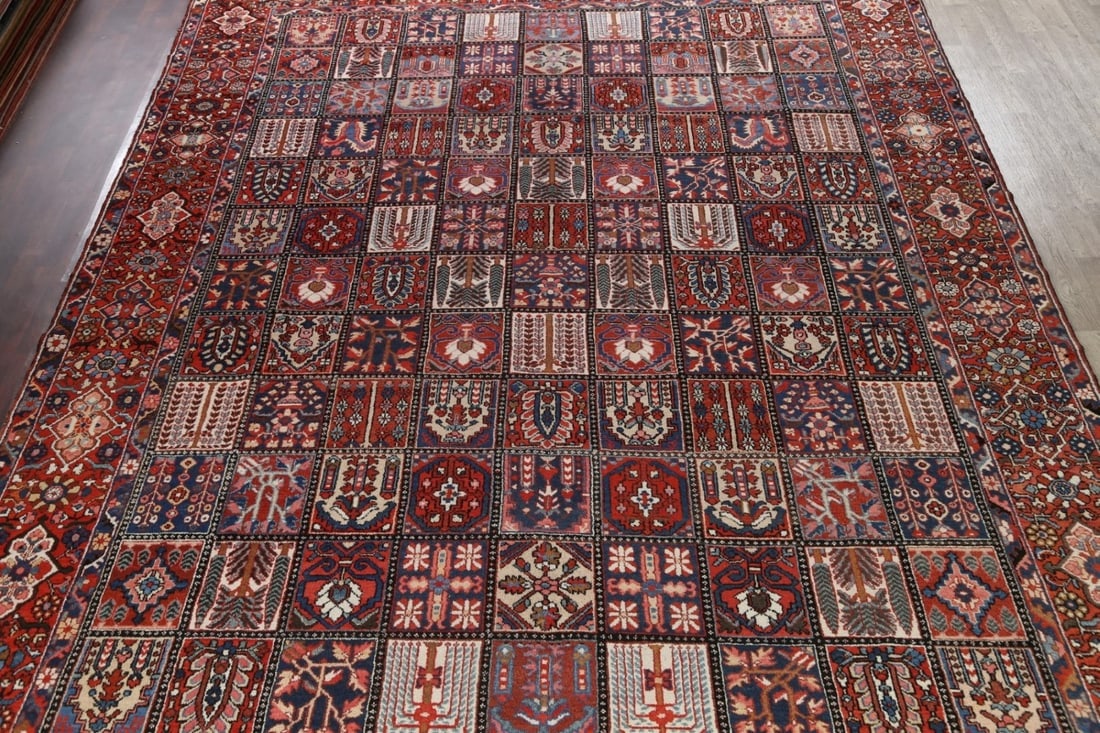 100% Vegetable Dye Antique Bakhtiari Persian Area Rug 12x16 - 3