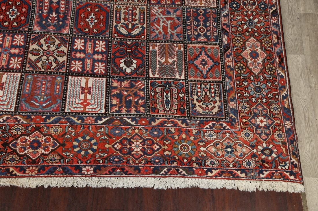 100% Vegetable Dye Antique Bakhtiari Persian Area Rug 12x16 - 5