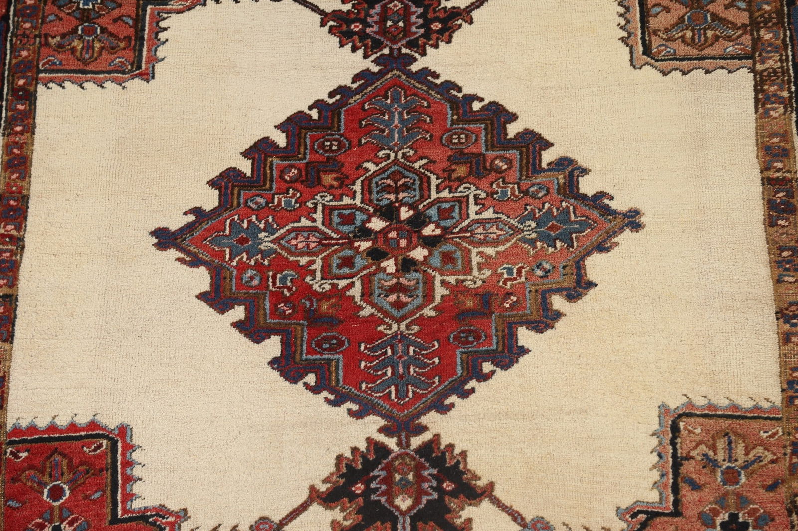 Antique 100% Vegetable Dye Heriz Persian Area Rug 7x8 - 4