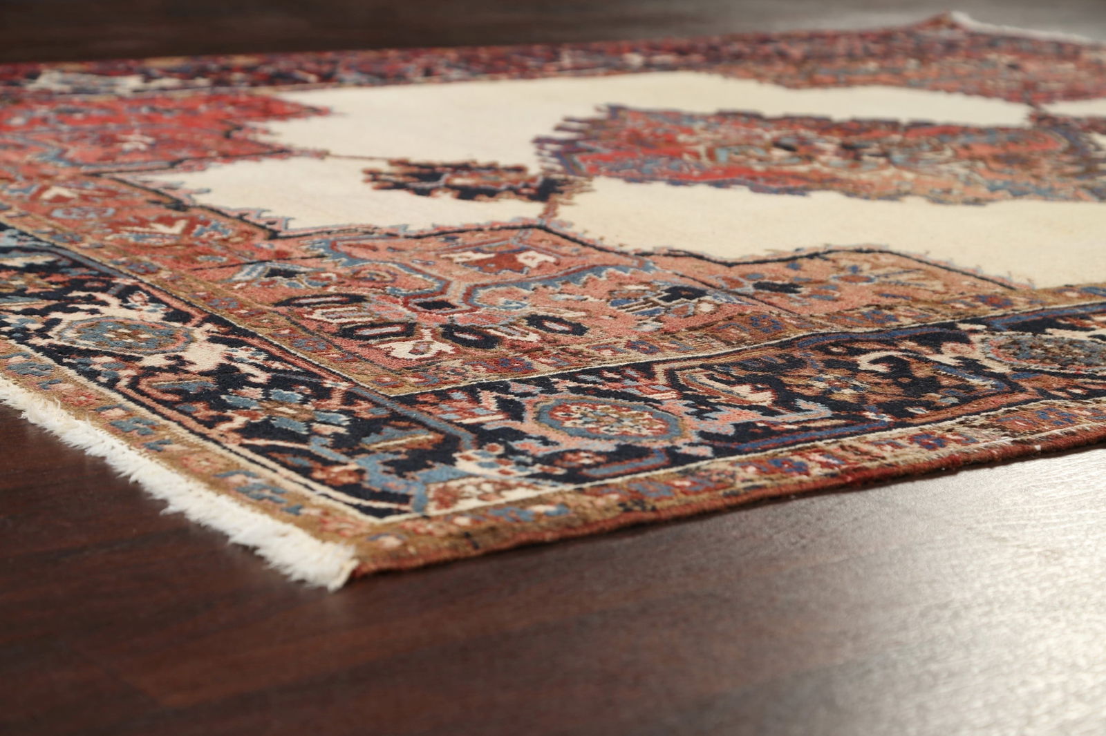 Antique 100% Vegetable Dye Heriz Persian Area Rug 7x8 - 6