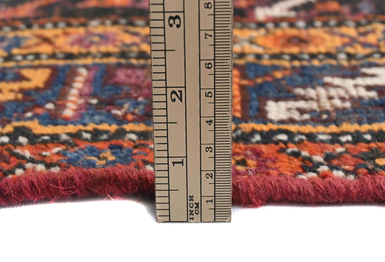 Semi Antique Charcoal Tribal 5X8 Shiraz Persian Rug - 10