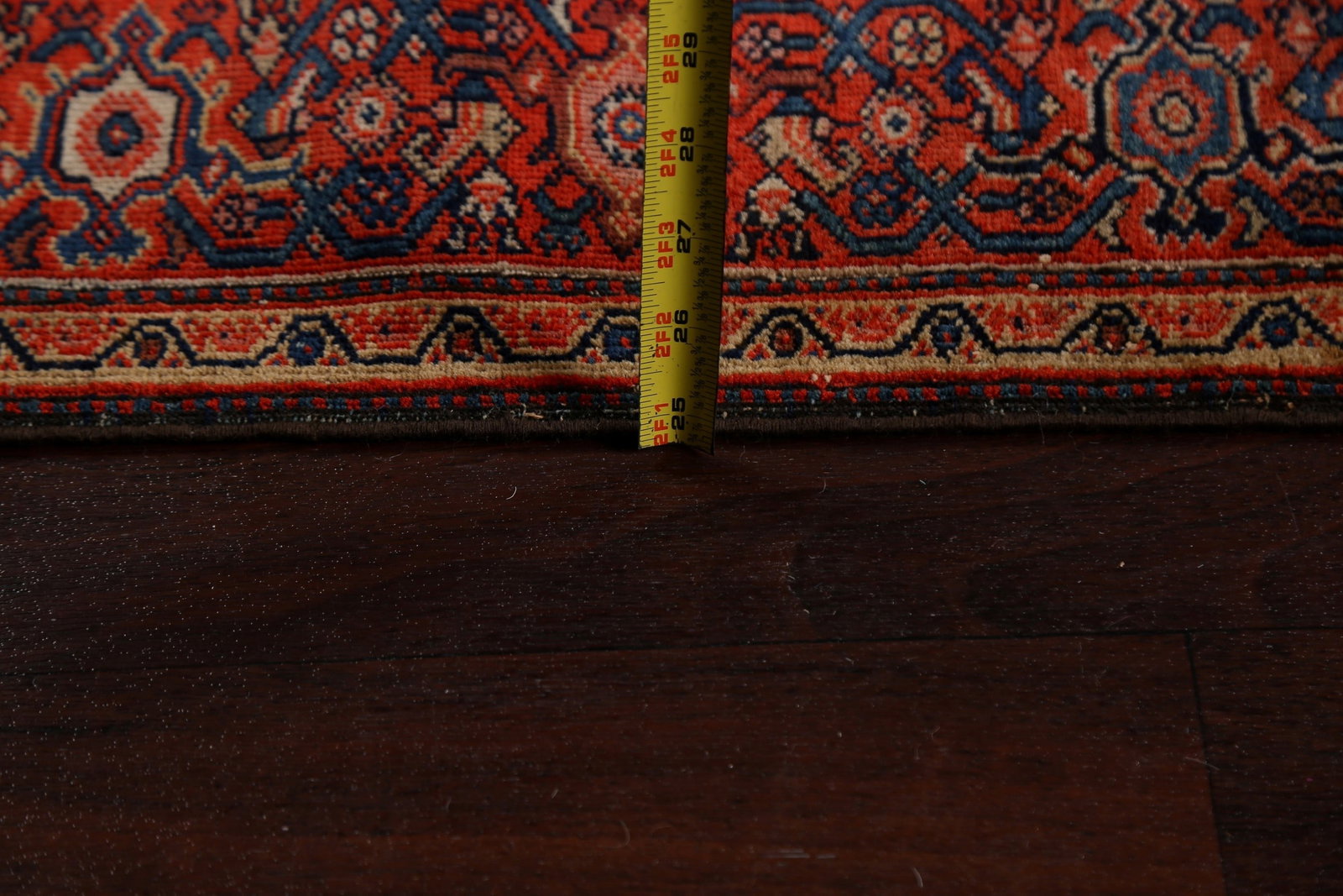 Pre-1900 Antique Vegetable Dye Sarouk Farahan Persian Area Rug 4x7 - 18