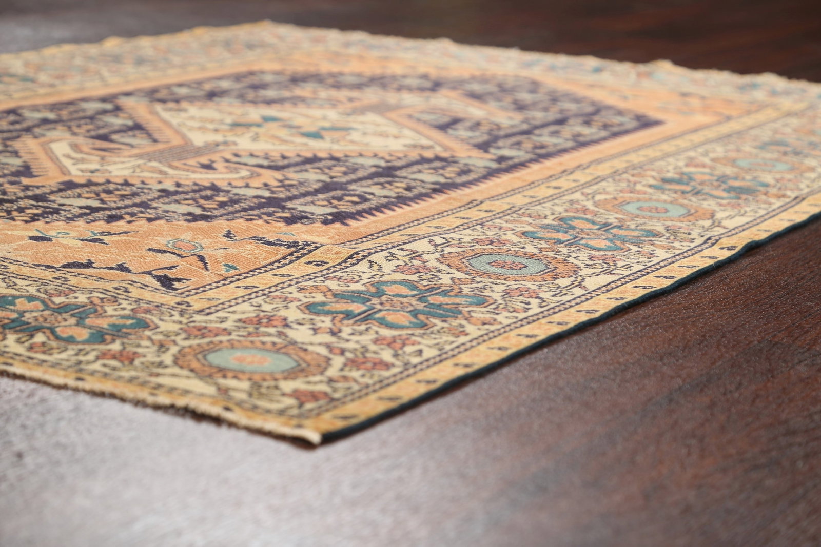 Antique 100% Vegetable Dye Sultanabad Persian Area Rug 4x5 - 6