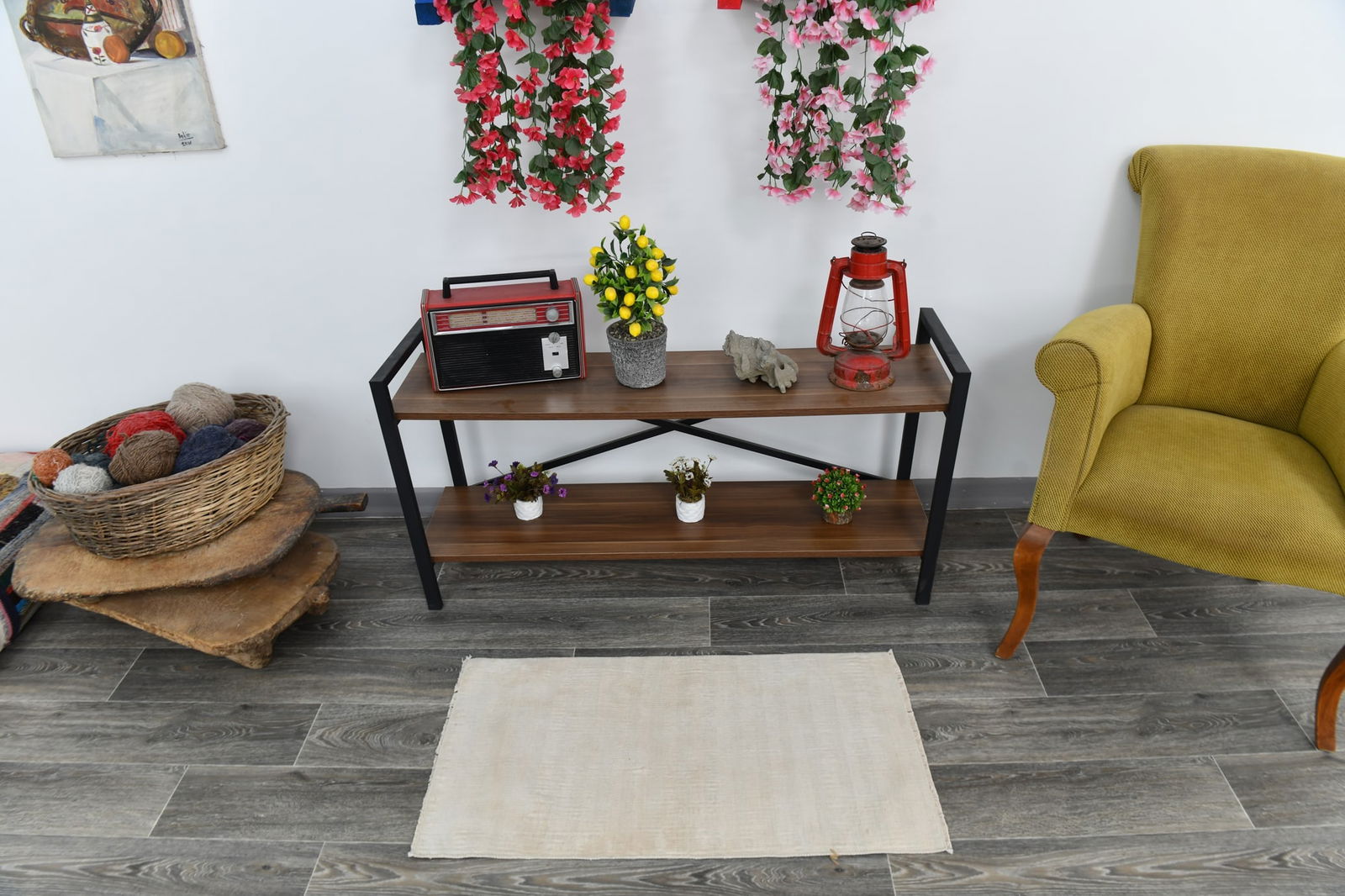 1'7'' x 3'0'' Turkish Vintage Hemp Rug - 53227 - 2