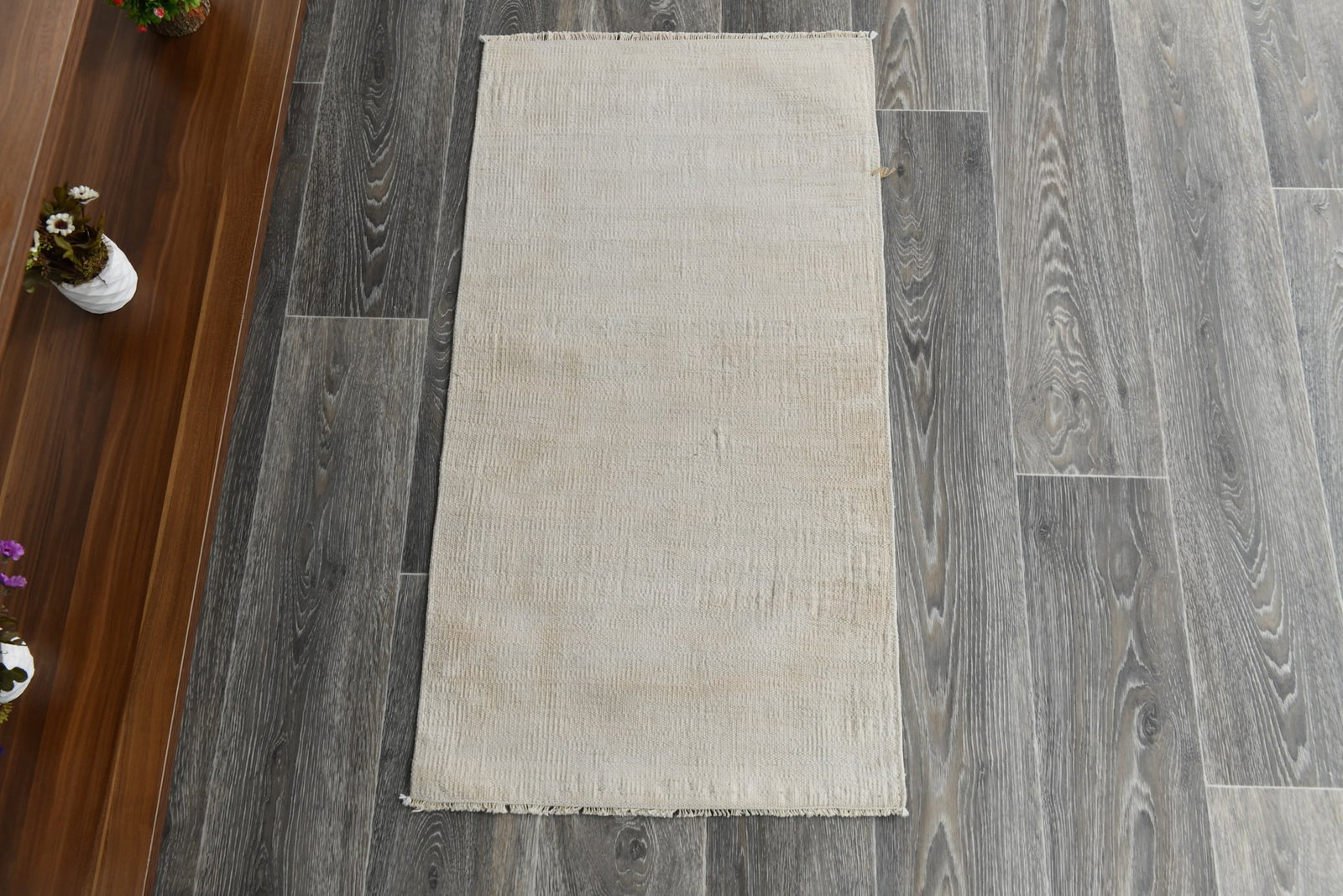 1'7'' x 3'0'' Turkish Vintage Hemp Rug - 53227 - 5