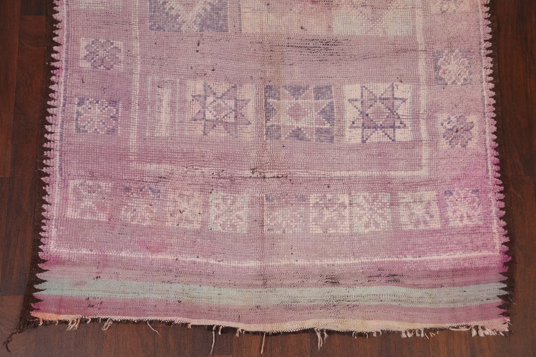 Antique Tribal Moroccan Oriental Area Rug 5x11 - 5