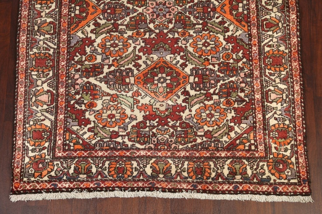 Antique Vegetable Dye Bakhtiari Persian Area Rug 5x10 - 5