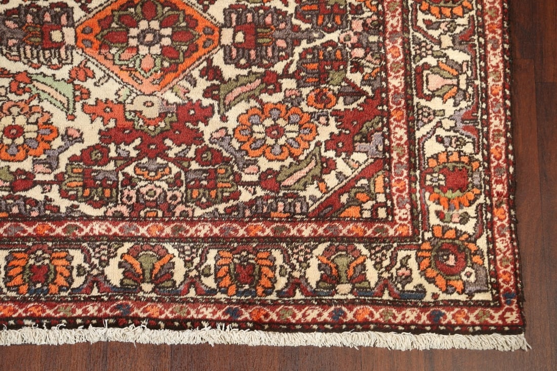 Antique Vegetable Dye Bakhtiari Persian Area Rug 5x10 - 6