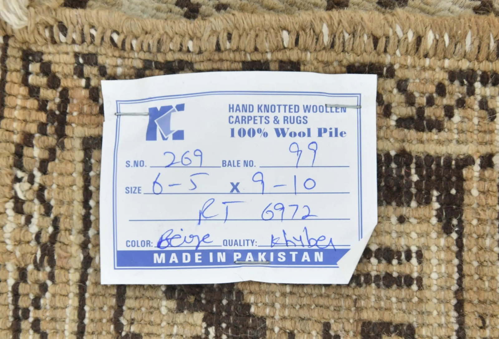 Semi Antique Muted Beige Floral 7X10 Distressed Vintage Oriental Rug - 13