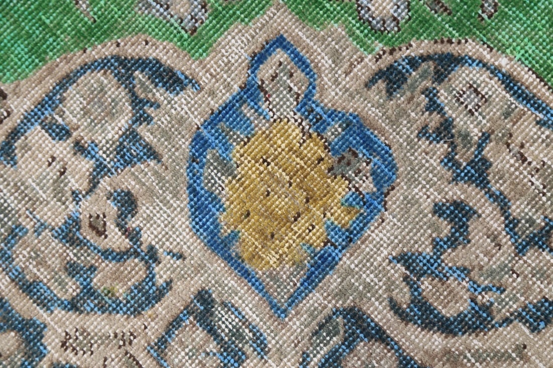 Antique Distressed Tabriz Persian Area Rug 6x10 - 10