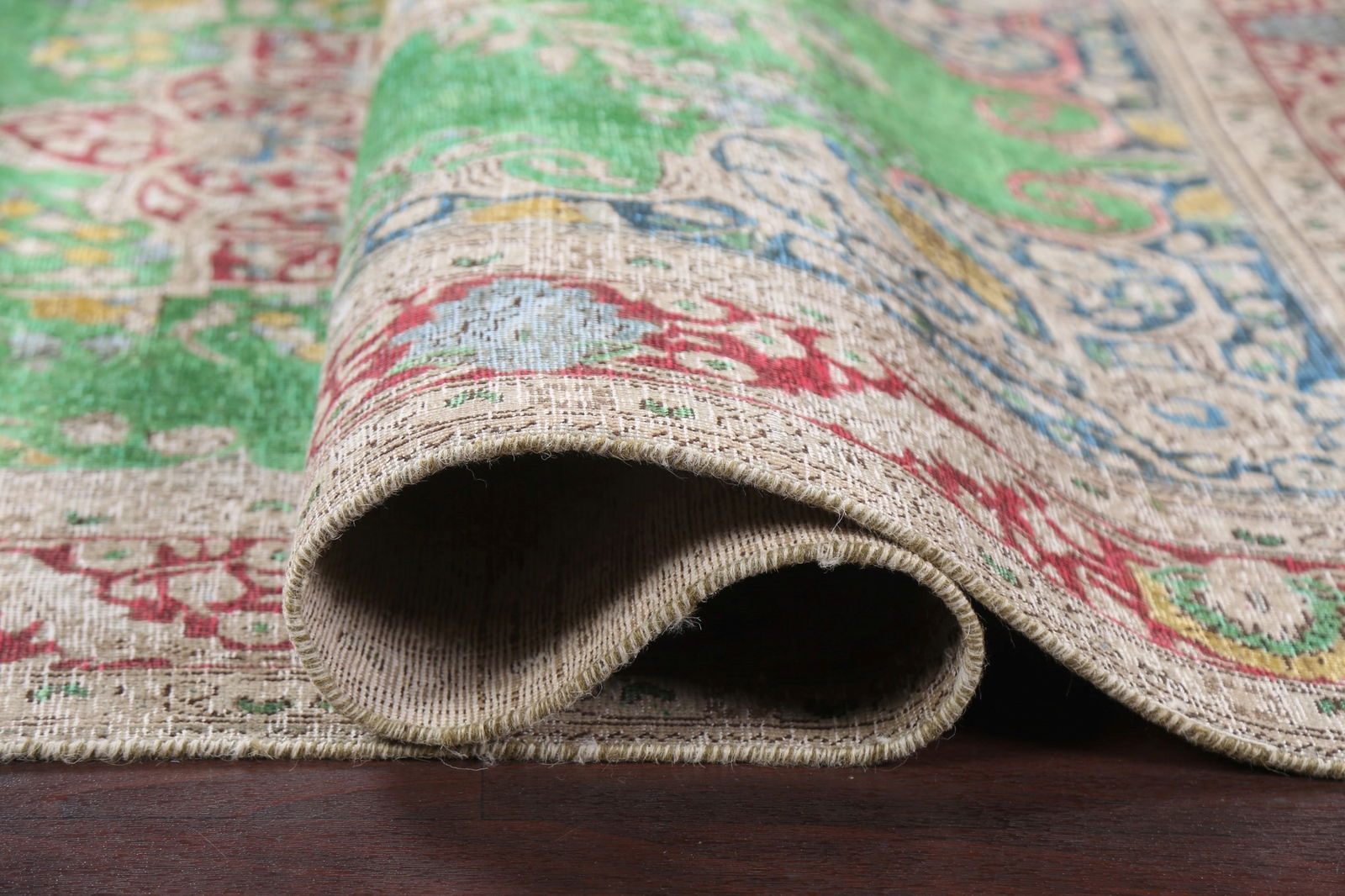 Antique Distressed Tabriz Persian Area Rug 6x10 - 11