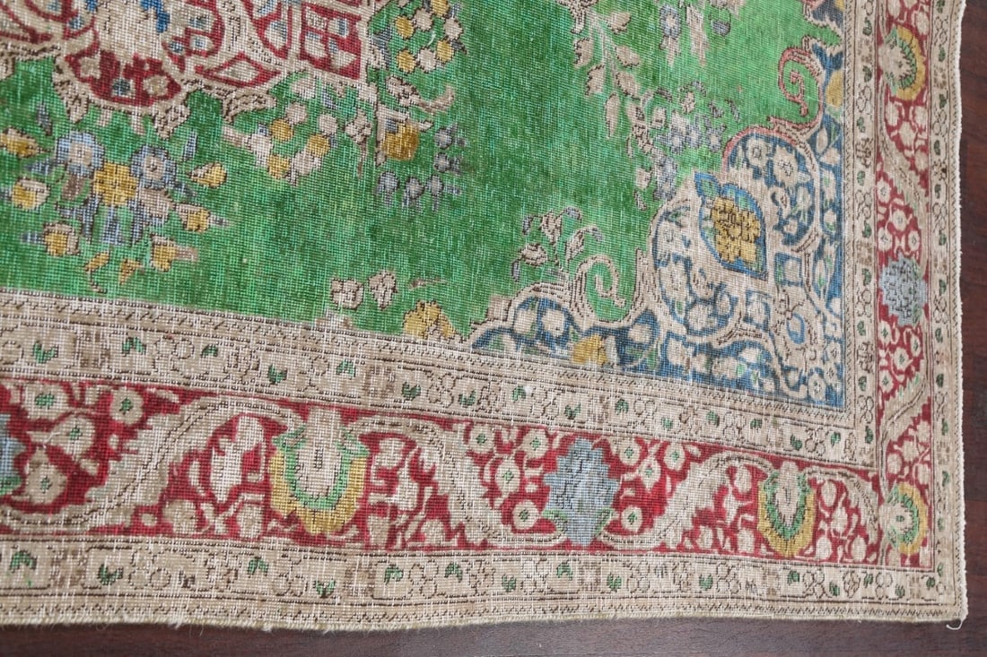 Antique Distressed Tabriz Persian Area Rug 6x10 - 13