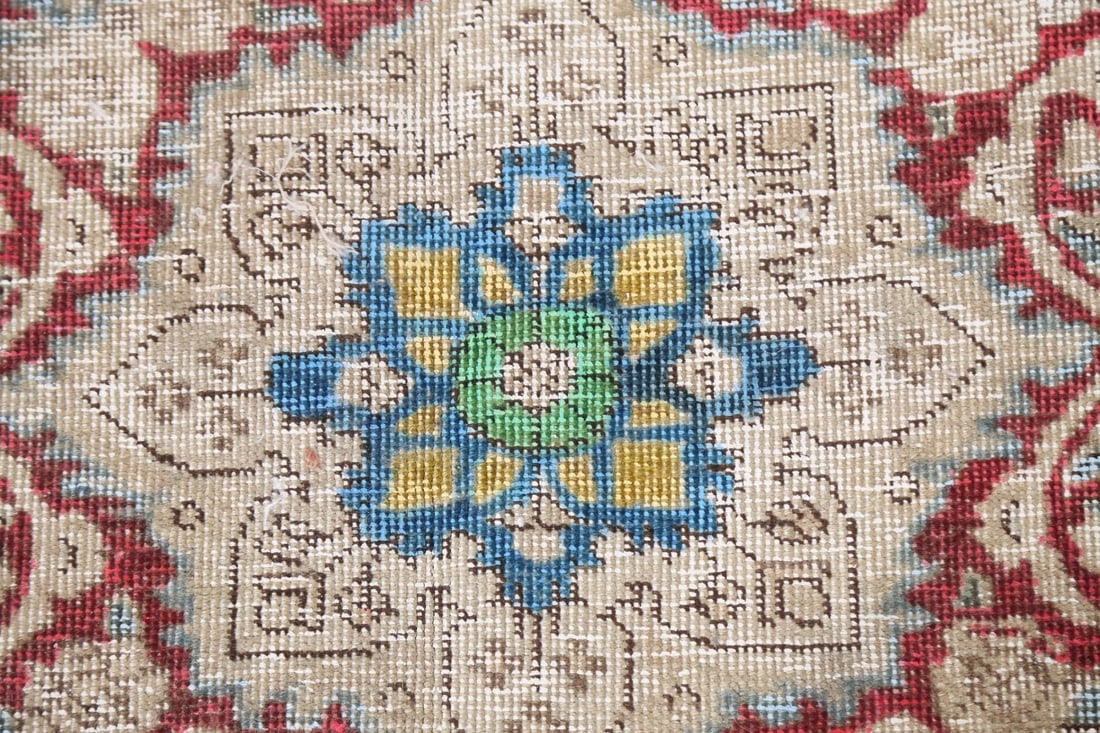 Antique Distressed Tabriz Persian Area Rug 6x10 - 9