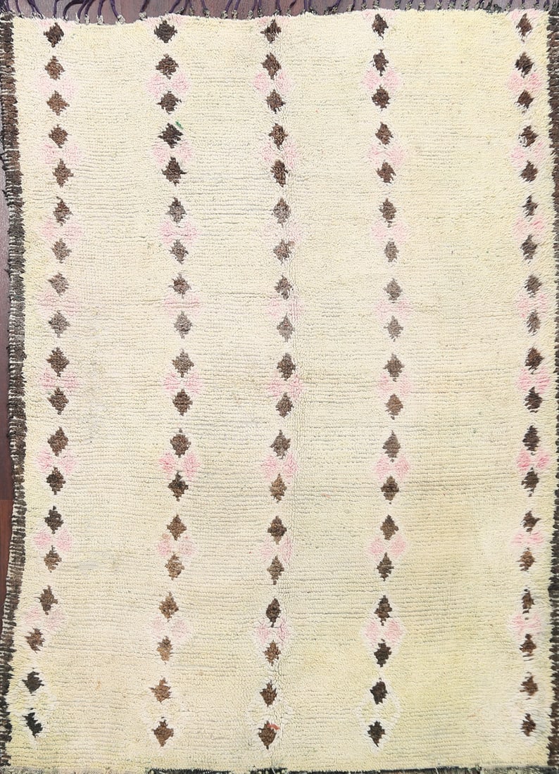Antique Tribal Moroccan Oriental Area Rug 6x7 (1 of 20)