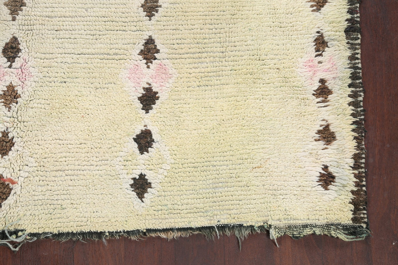 Antique Tribal Moroccan Oriental Area Rug 6x7 - 5