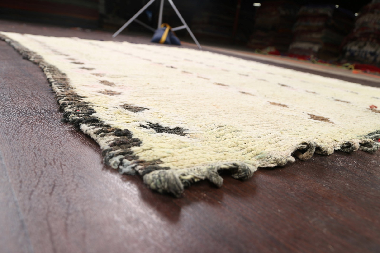 Antique Tribal Moroccan Oriental Area Rug 6x7 - 6