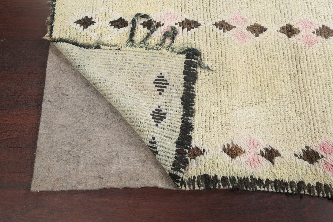 Antique Tribal Moroccan Oriental Area Rug 6x7 - 7