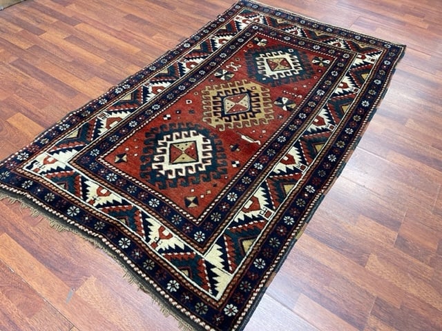 Antique Kazak Caucasian Rug-5060 - 7