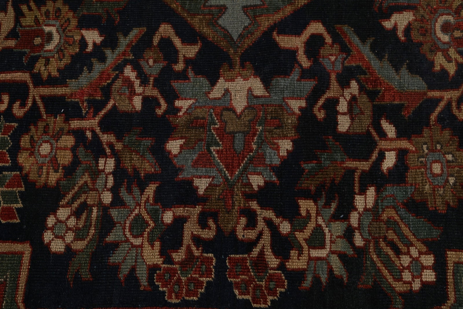 Pre-1900 Antique Vegetable Dye Heriz Serapi Persian Rug 12x19 - 10