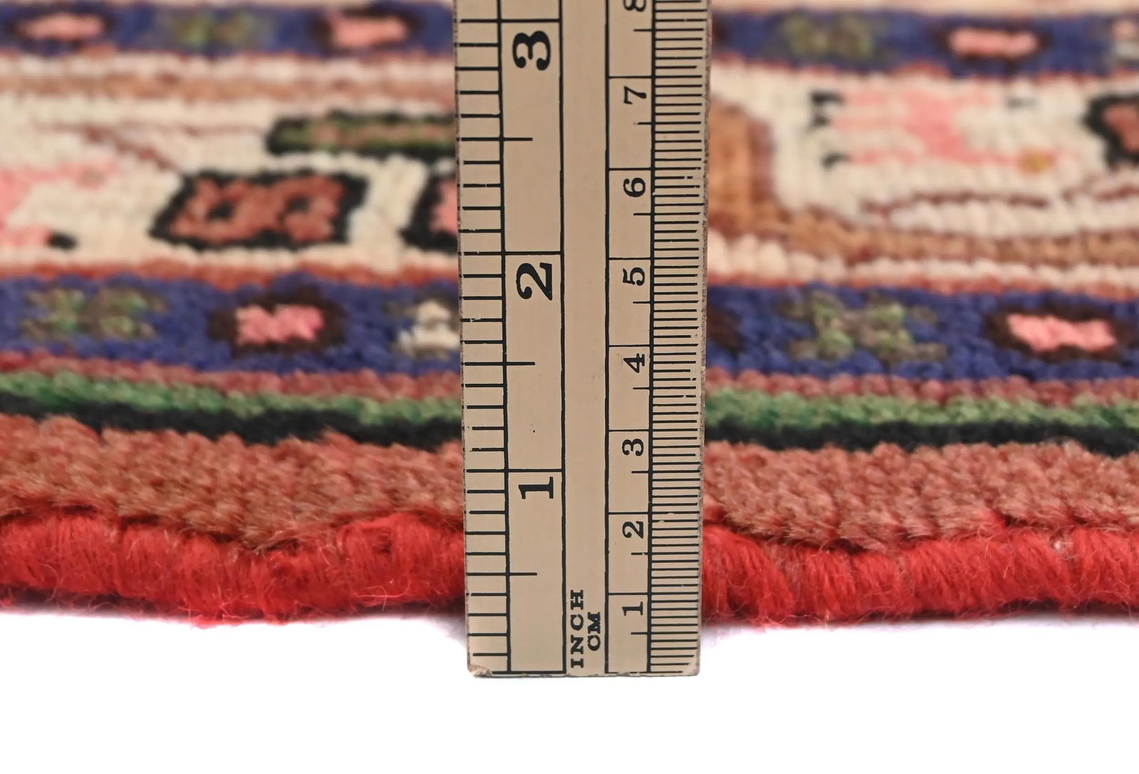 Vintage Rusty Red Floral Tribal 3'3X4'7 Hamedan Persian Rug - 9