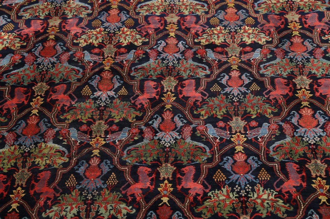 Large Vegetable Dye Antique Bidjar Persian Area Rug 13x21 - 4