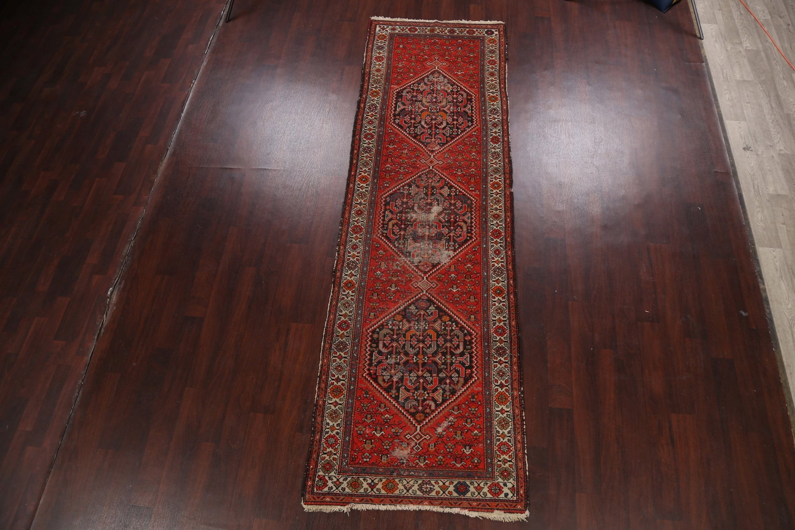 Antique Vegetable Dye Malayer Persian Runner Rug 3x11 - 14