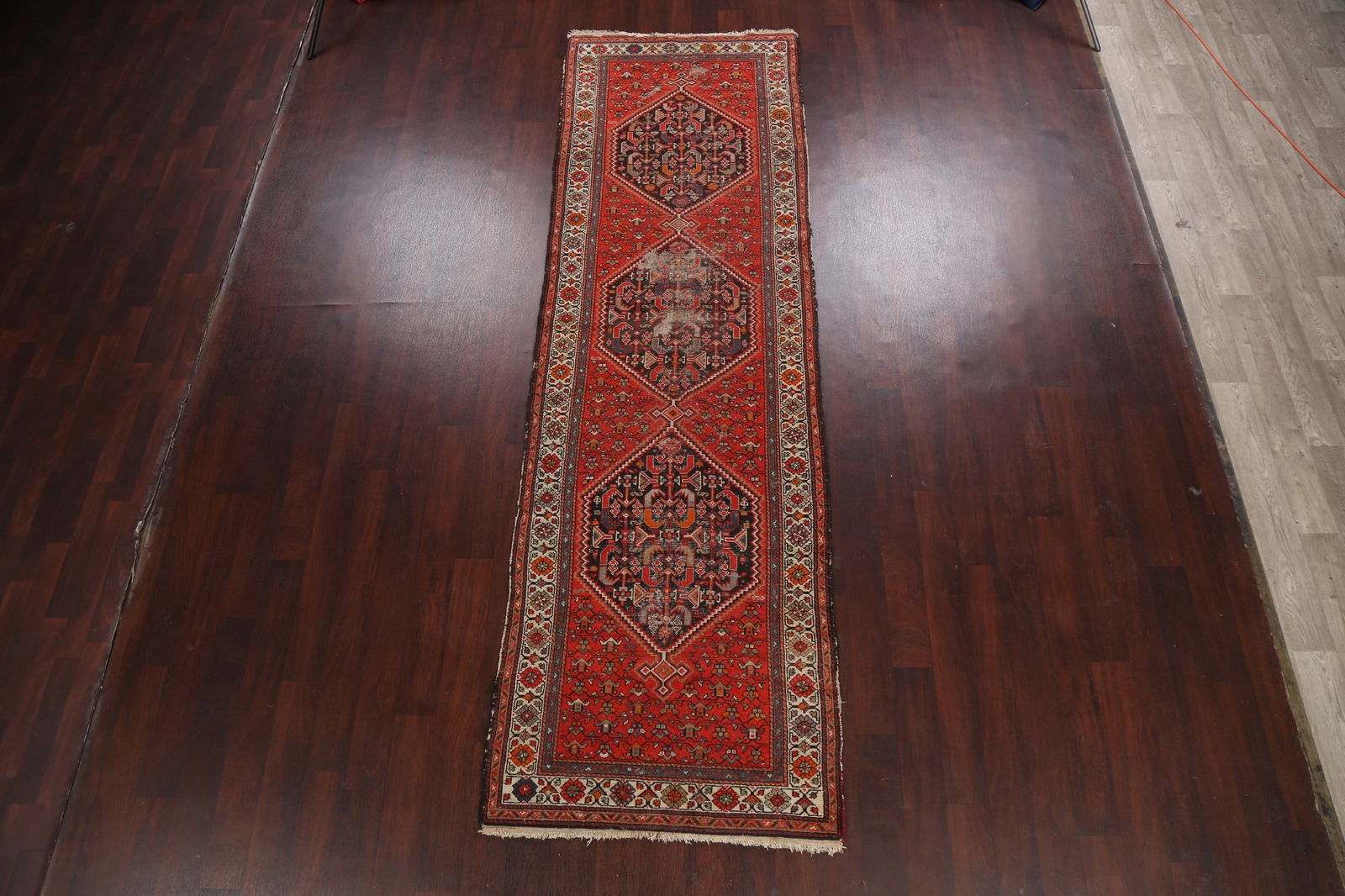 Antique Vegetable Dye Malayer Persian Runner Rug 3x11 - 2