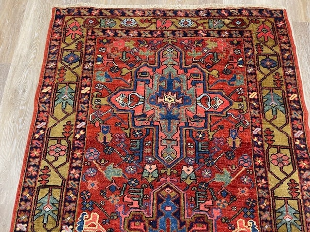 Antique Persian Heriz rug-5773 - 3