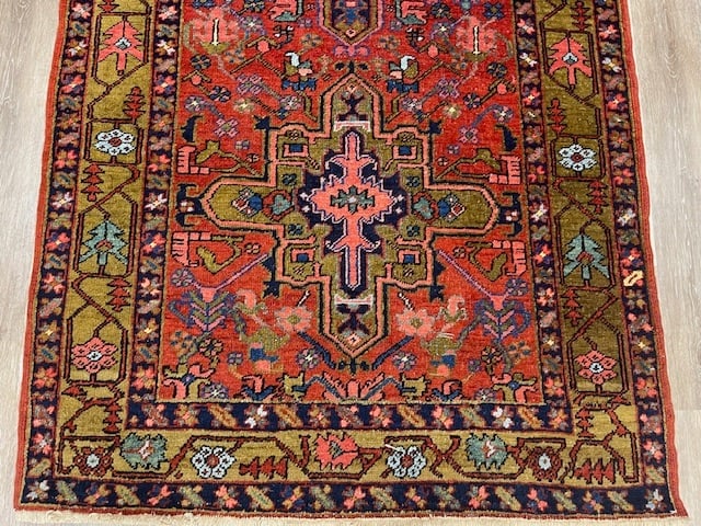 Antique Persian Heriz rug-5773 - 4