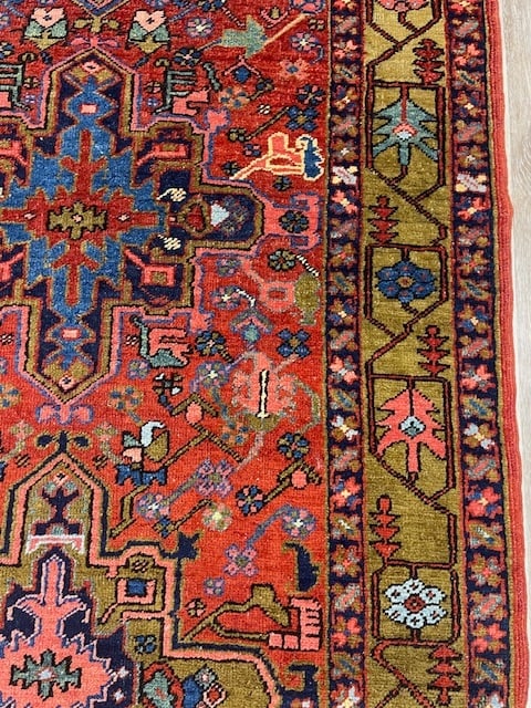 Antique Persian Heriz rug-5773 - 7