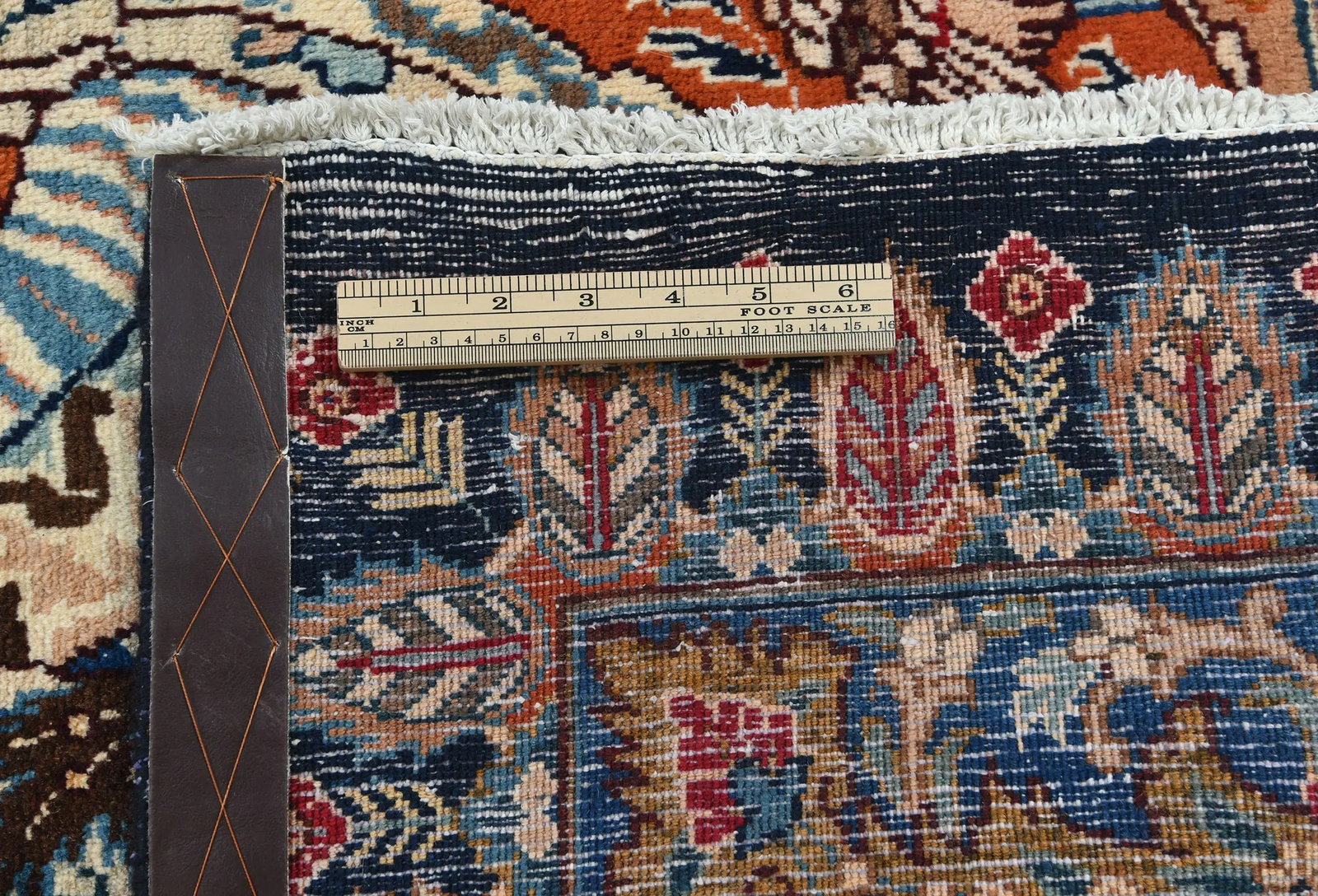 Vintage Purple-navy Pictorial 9'8X12'4 Kashmar Persian Rug - 11