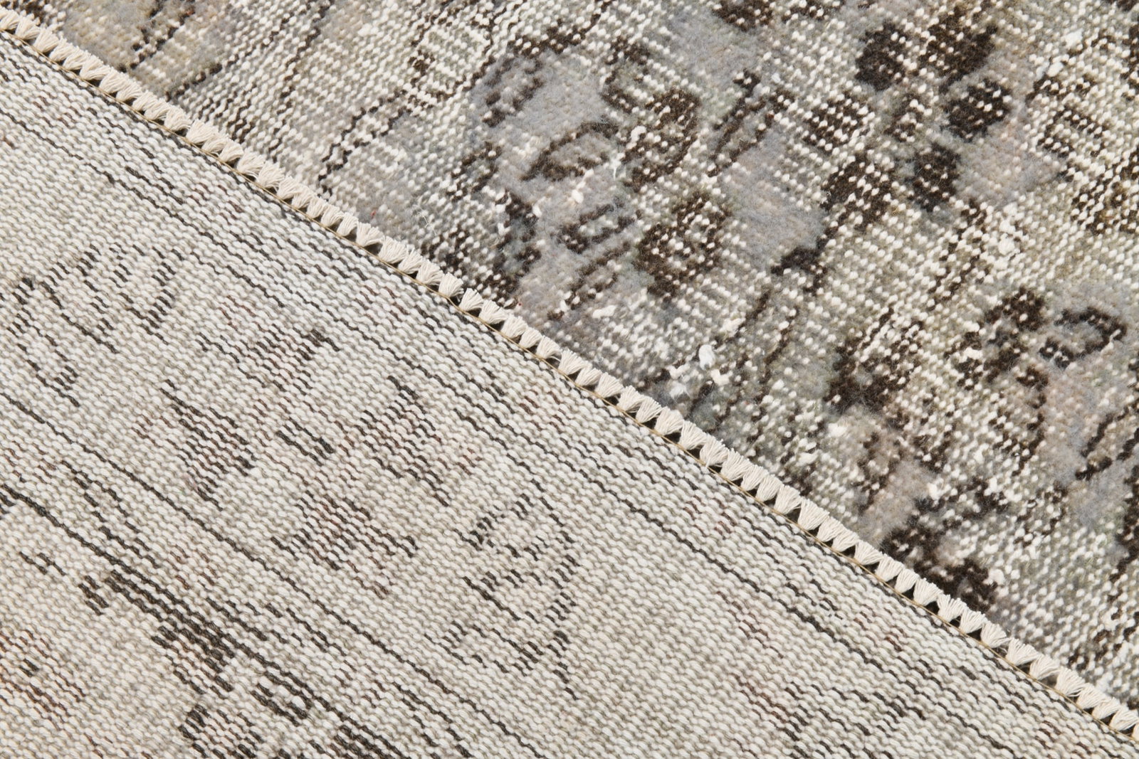 6'6'' x 10'0'' Handmade Vintage Wool Rug - 22142 - 16