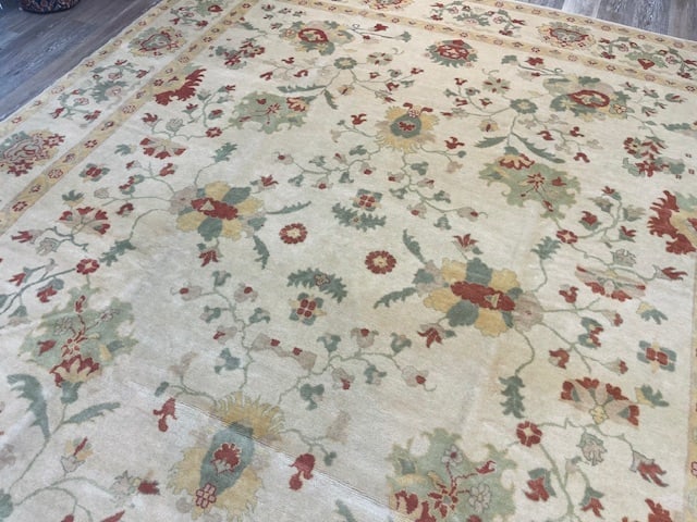 Fine Vintage Turkish Ushak Rug-4072 - 3