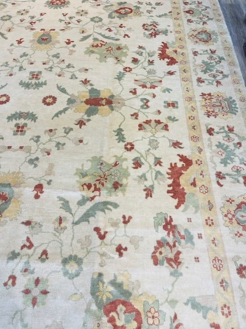 Fine Vintage Turkish Ushak Rug-4072 - 9