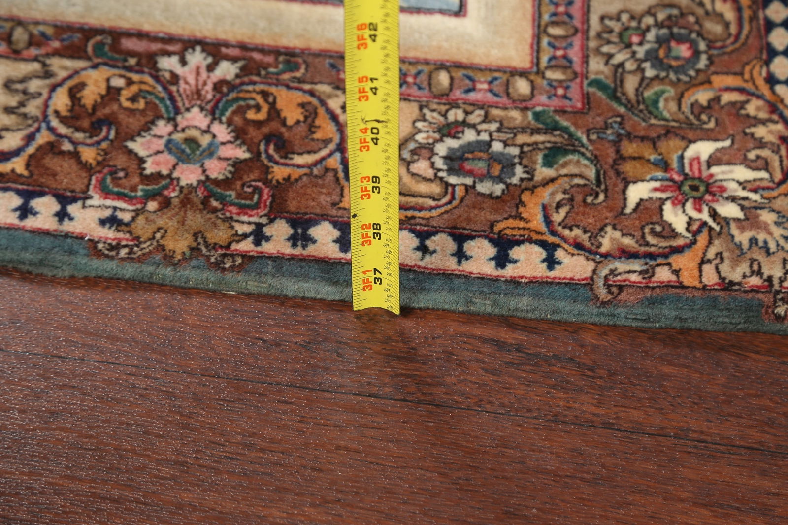 Antique Vegetable Dye Tabriz Persian Area Rug 4x5 - 16