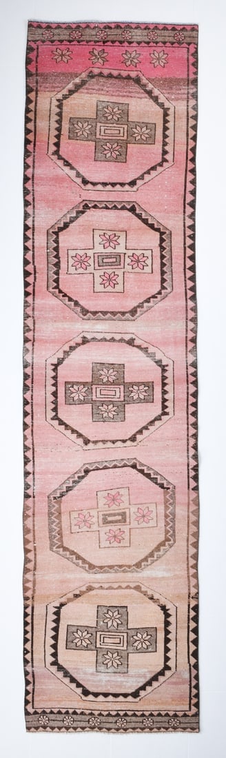 2'11'' x 12'0'' Vintage Wool Runner Rug - 17964 (1 of 14)