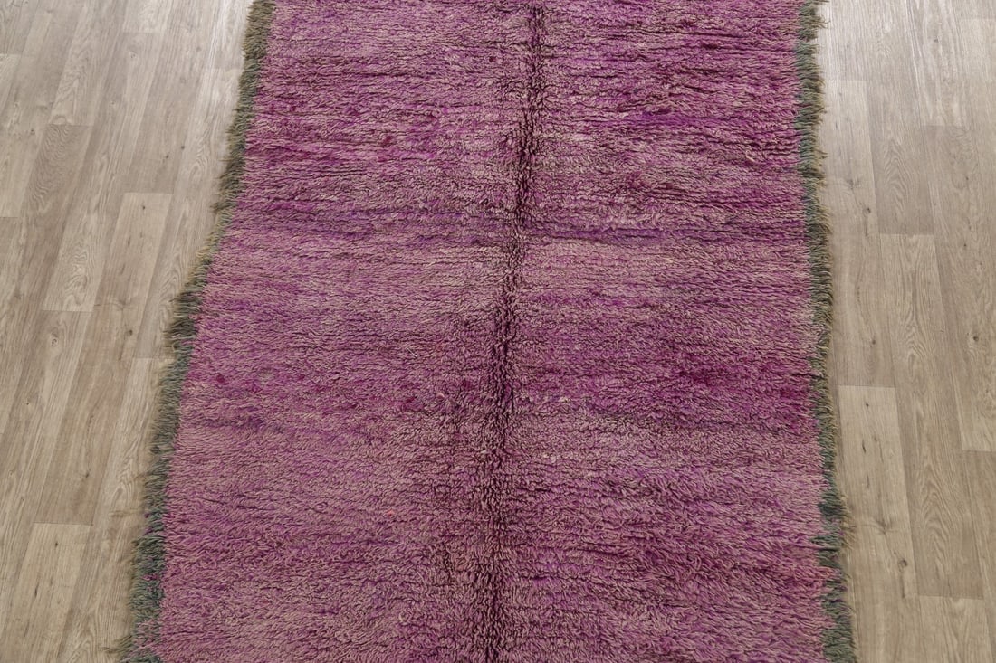 Antique Tribal Moroccan Oriental Area Rug 6x9 - 3