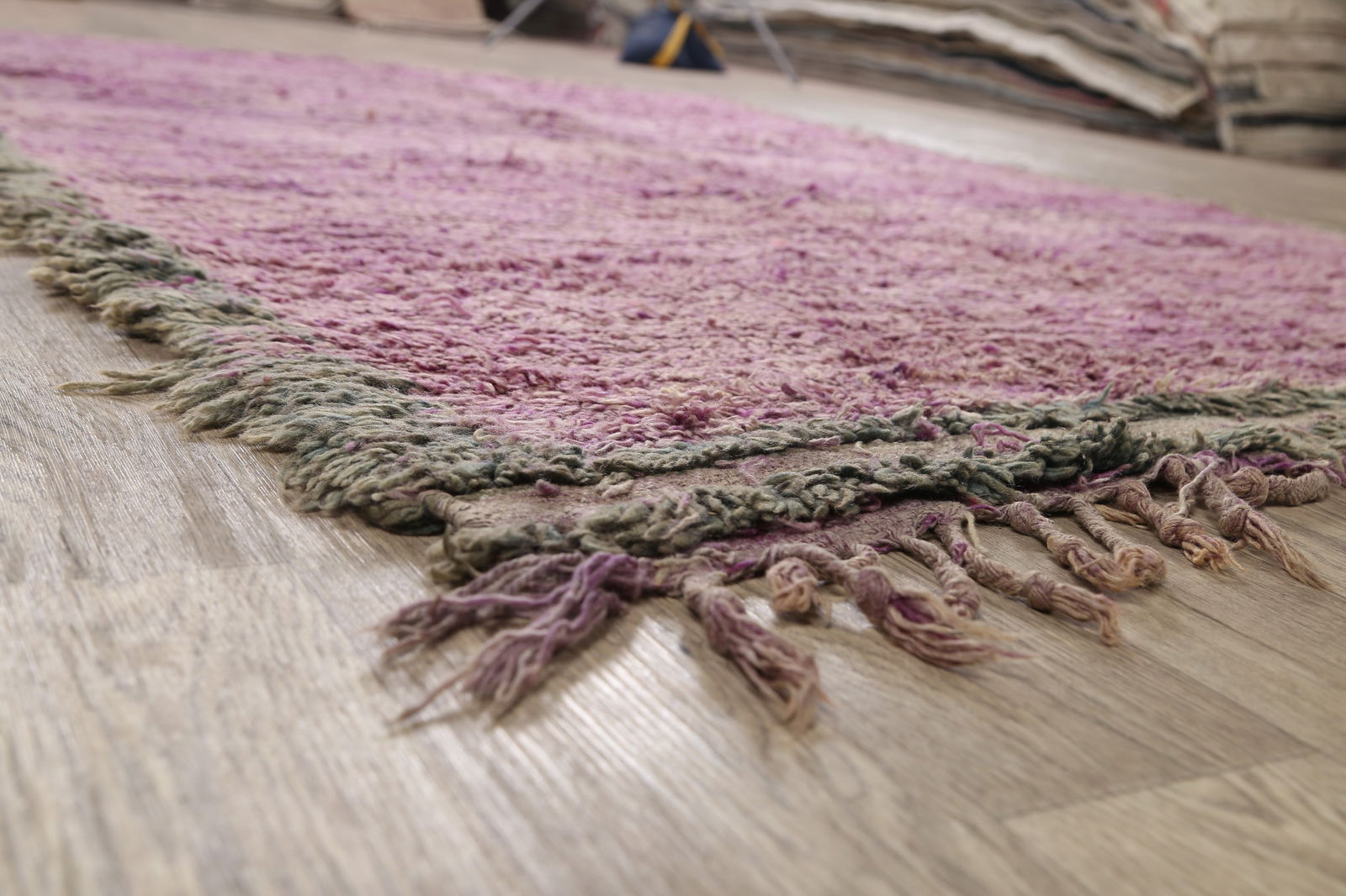 Antique Tribal Moroccan Oriental Area Rug 6x9 - 6