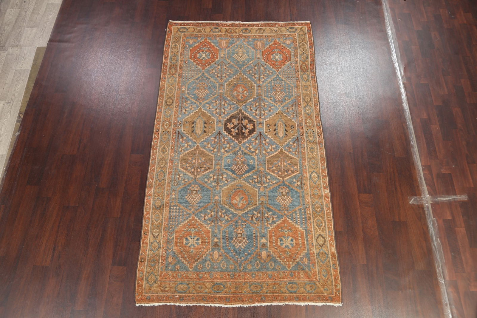 Antique Vegetable Dye Bakhtiari Persian Rug 5x10 - 2