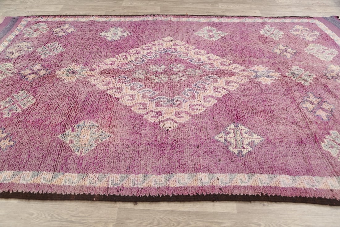 Antique Tribal Moroccan Oriental Area Rug 6x11 - 12