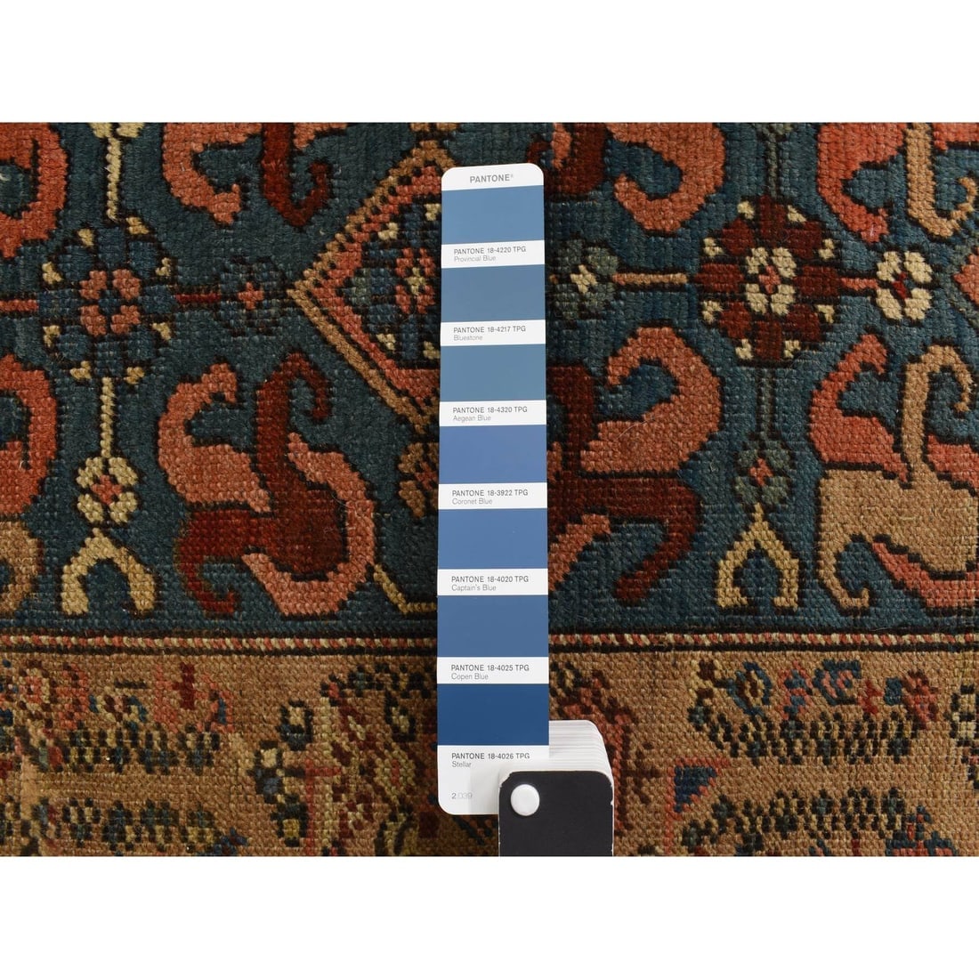 Brown Antique Persian Bakshaish Hand Knotted Wide Runner Oriental Rug - 6