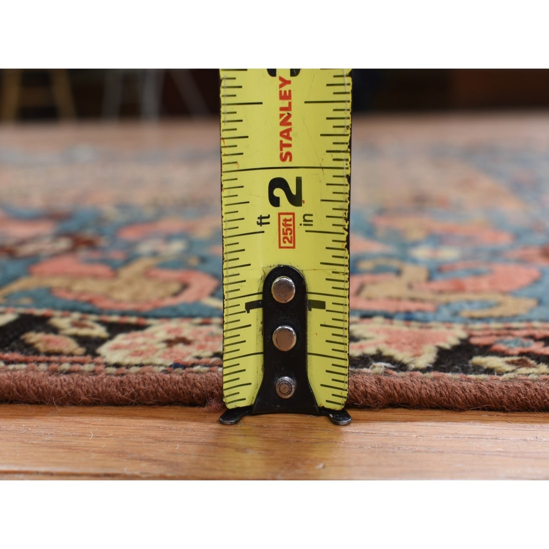 Brown Antique Persian Bakshaish Hand Knotted Wide Runner Oriental Rug - 8