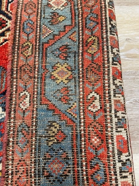 Vintage Persian Heriz Rug-4225 - 9