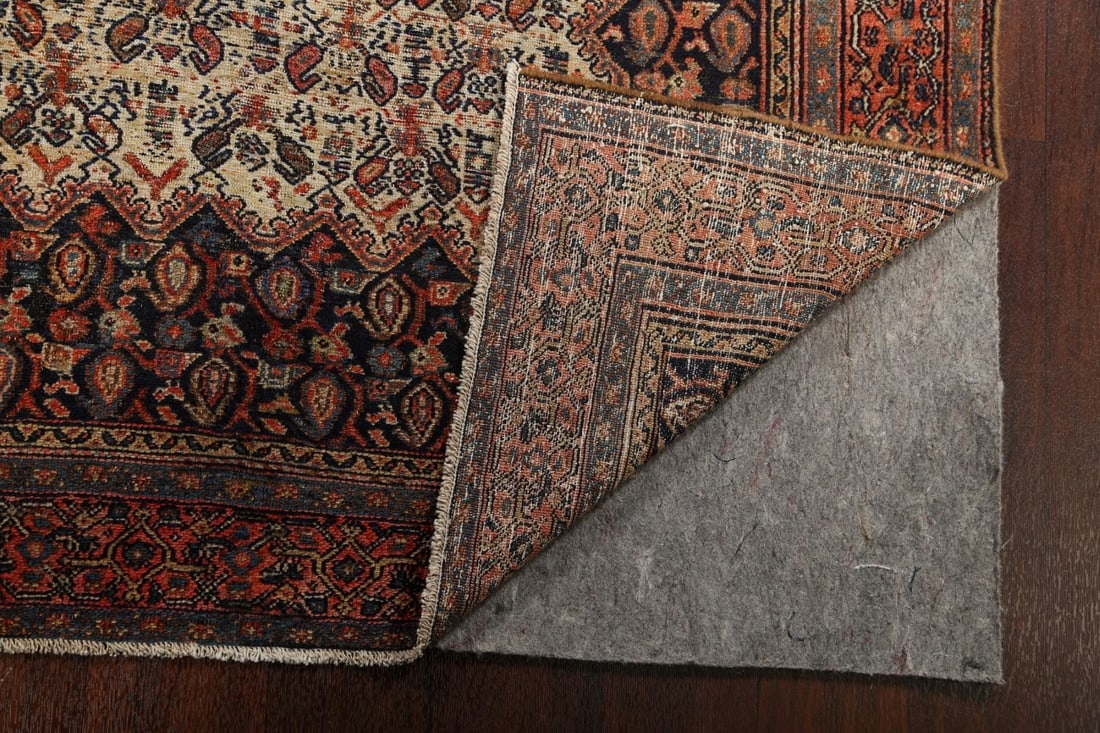 Pre-1900 Antique Vegetable Dye Senneh Persian Area Rug 4x6 - 7