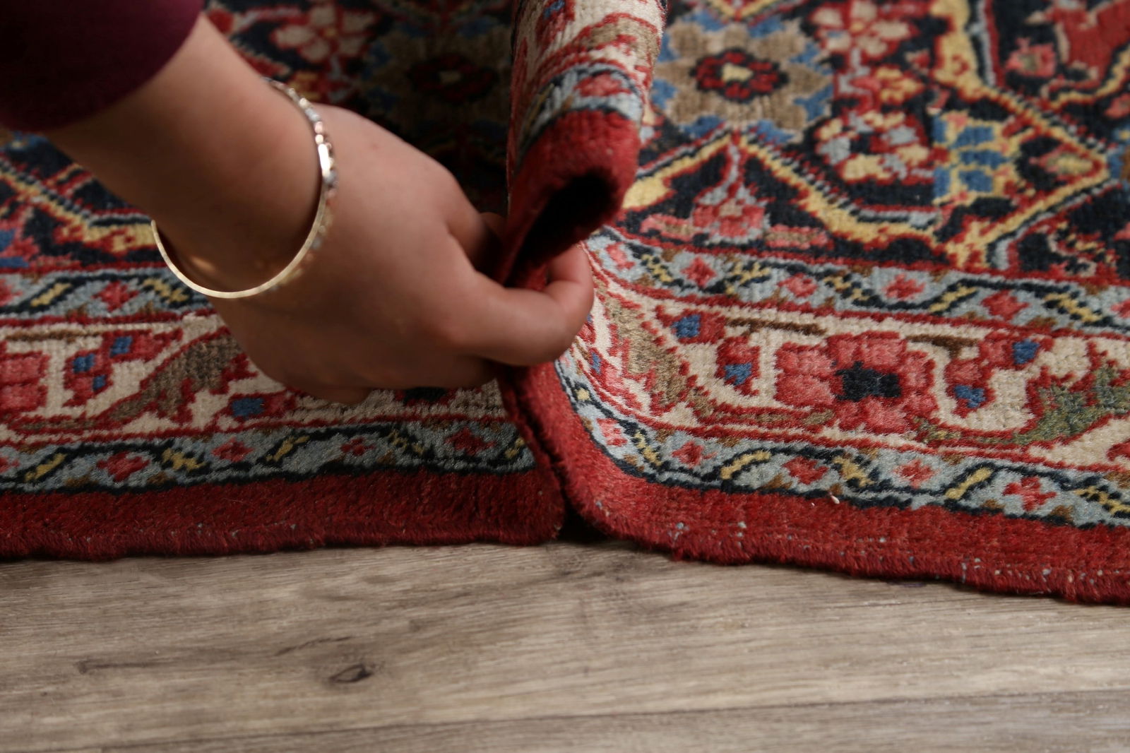 Pre-1900 Antique Sultanabad Persian Area Rug 11x13 Large - 19