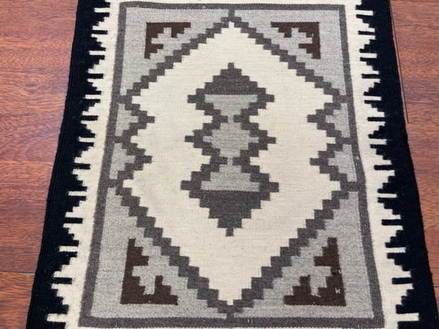 Antique American Native Navajo Rug-5266 - 3